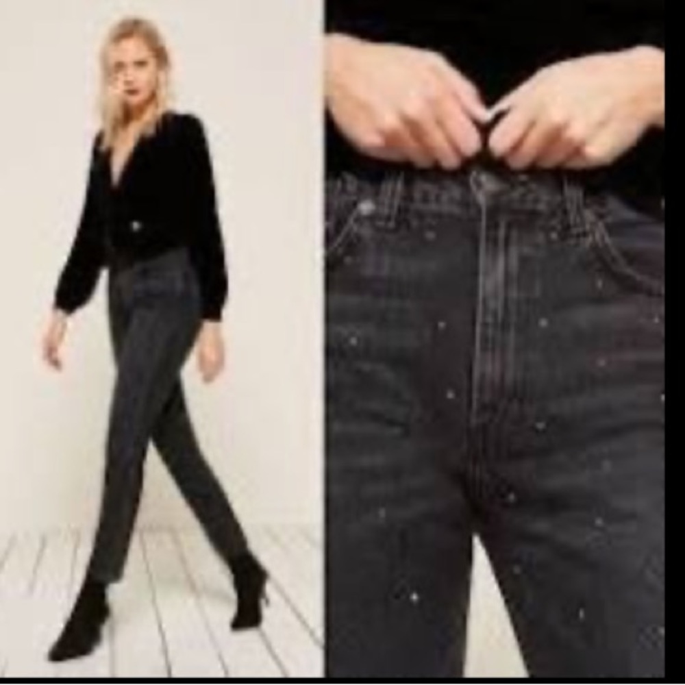Reformation Harley Studded High Rise Jeans